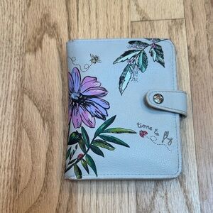 Vera Bradley Leather Wallet Ladybug Floral Print